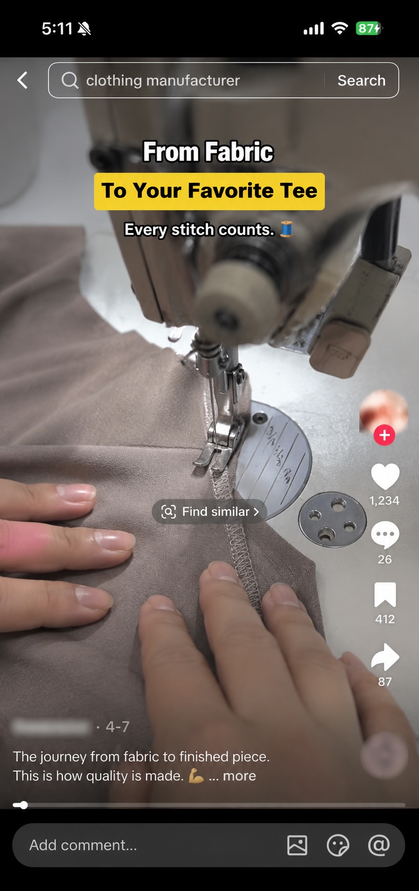 TikTok 生产过程展示 - From Fabric To Your Favorite Tee